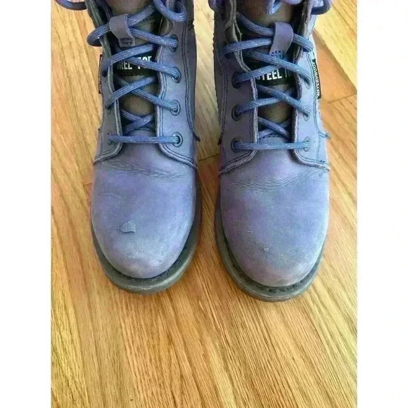 Caterpillar Womens Echo Steel Toe Waterproof Frost Grey Work Boots l SIZE 7.5 - Picture 9 of 9
